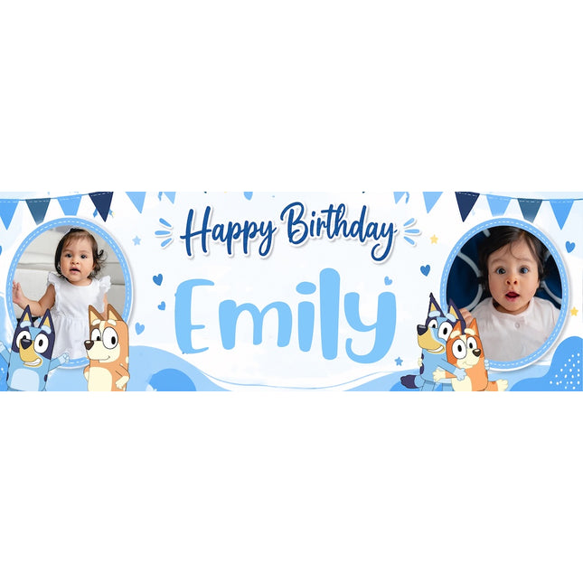 Bluey Personalised Birthday Photo Banner