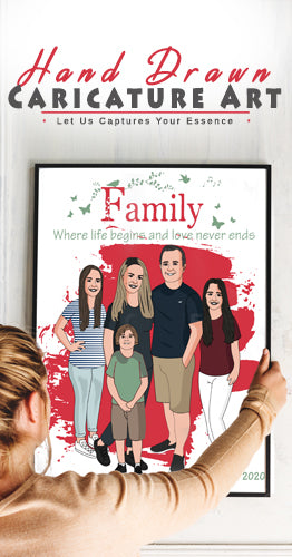 Hand Drawn Caricature From Your Photo