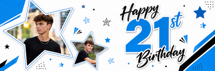 Its My 21st Party Personalised Photo Banner