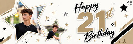 Its My 21st Party Personalised Photo Banner