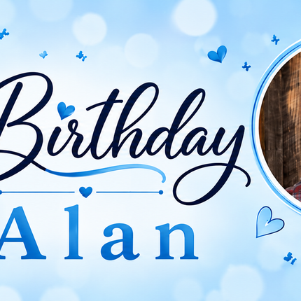 It A Balloon 70th Birthday Personalised Photo Collage Banner