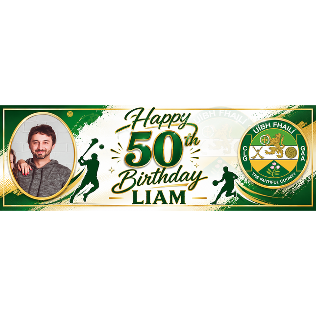 Local Hurling Club Personalised Birthday Banner
