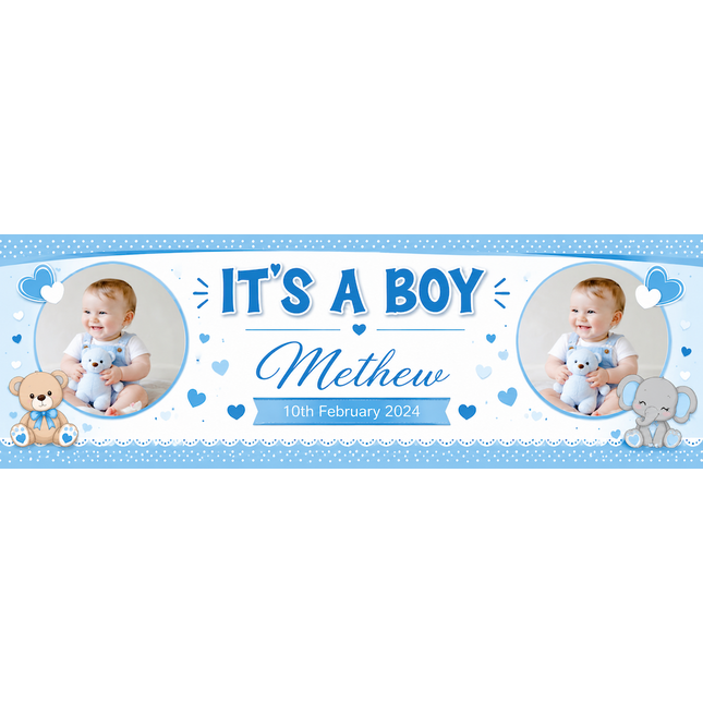 Its A ! Welcome Home Personalised Photo Banner