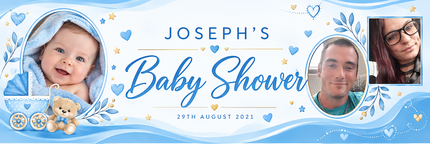 Baby Shower Party Personalised Photo Banner