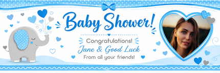 Congratulations On Baby Arrival Personalised Photo Banner
