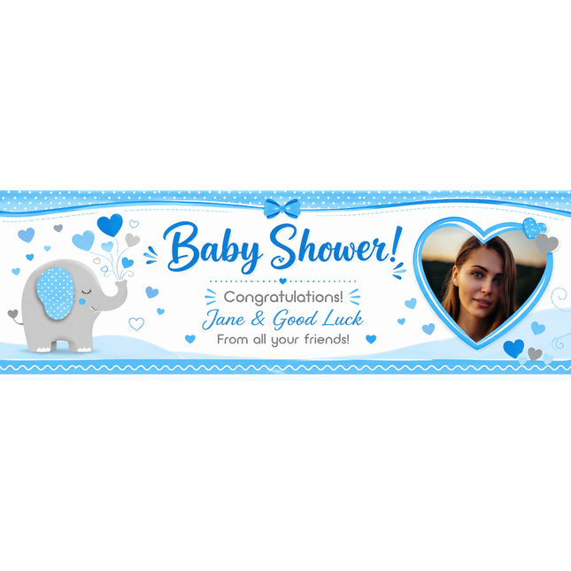 Congratulations On Baby Arrival Personalised Photo Banner