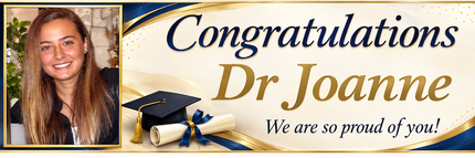 Congratulation On Your Graduations Personalised Photo Banner