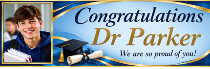 Congratulation On Your Graduations Personalised Photo Banner