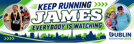 Dublin Marathon Keep Running Personalised Photo Banner