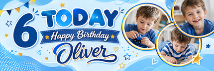 Today Is The Day Personalised Photo Banner