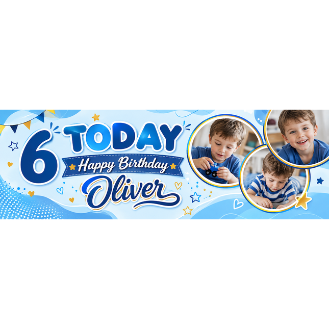 Today Is The Day Personalised Photo Banner
