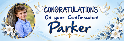 My Confirmation Party Personalised Banner
