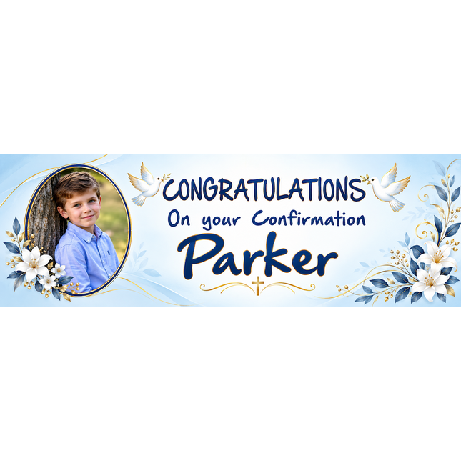 My Confirmation Party Personalised Banner