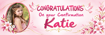 My Confirmation Party Personalised Banner