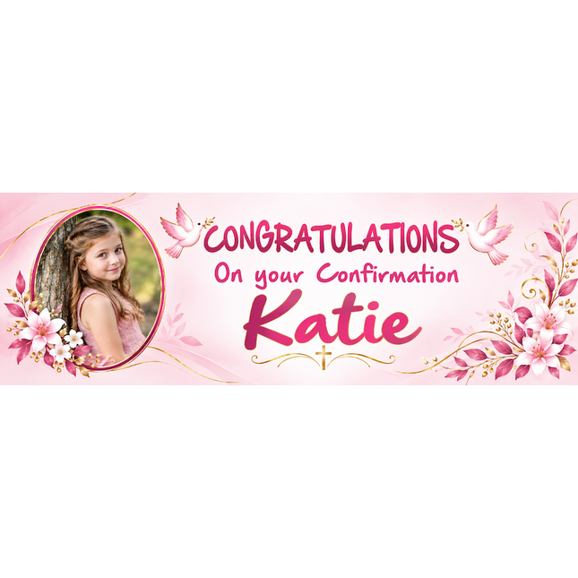 My Confirmation Party Personalised Banner