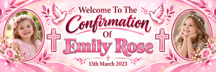 Welcome To My Confirmation Personalised Photo Banner