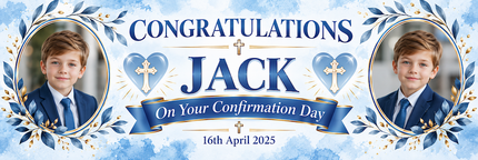 Its A Confirmation Theme Personalised Photo Banner