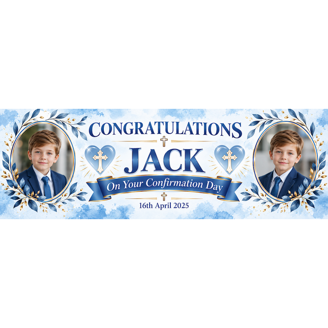 Its A Confirmation Theme Personalised Photo Banner
