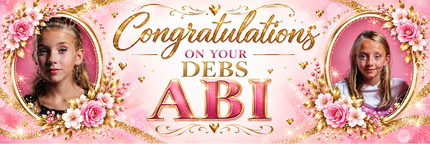 Congratulations On Your Debs Personalised Banner
