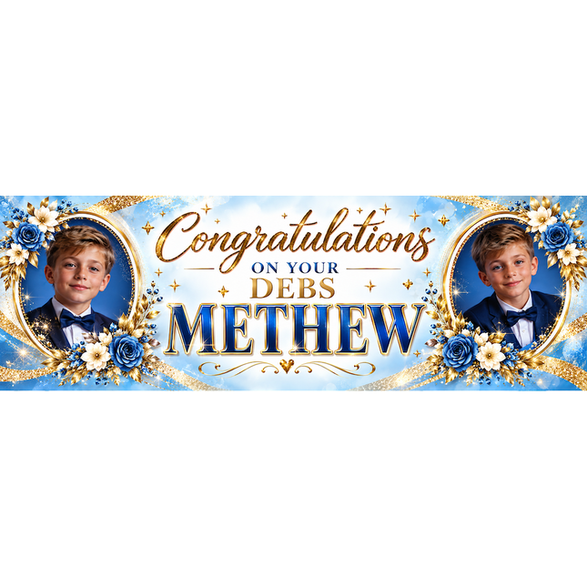 Congratulations On Your Debs Personalised Banner