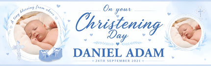Tiny Blessing From Above Personalised Photo Banner