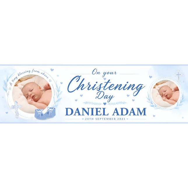 Tiny Blessing From Above Personalised Photo Banner