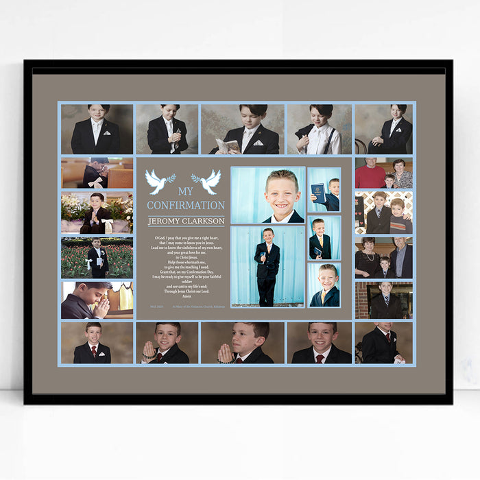 Confirmation Blessing Photo Collage Wall Art