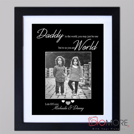 Dad To the World You Are One Wall Art