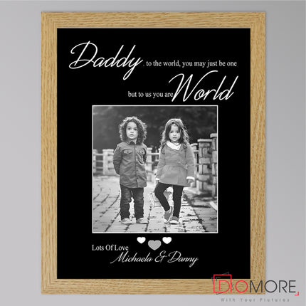Dad To the World You Are One Wall Art