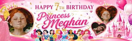 My Princess Birthday Party Personalised Banner