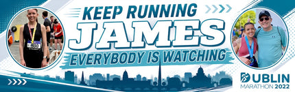 Dublin Marathon Keep Running Personalised Photo Banner