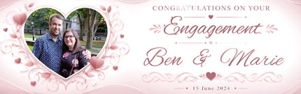 Engagement Party Personalised Banner