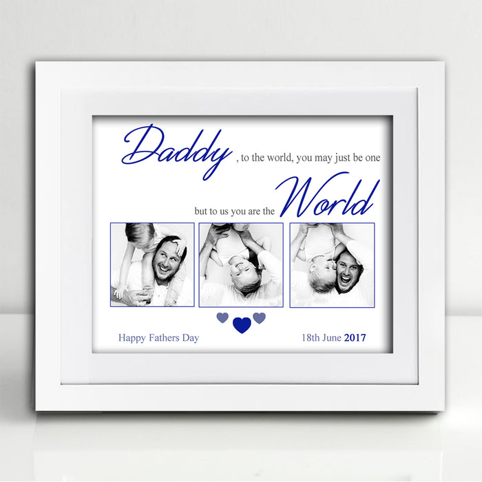 Father To The World You Are One Sentiment Gift Frame