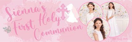 Its My First Holy Communion Party Personalised Photo Banner