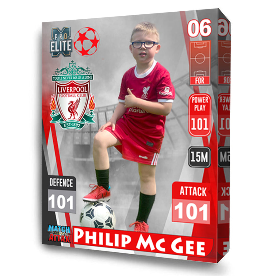 Pro Elite Match Attax Personalised Football Card