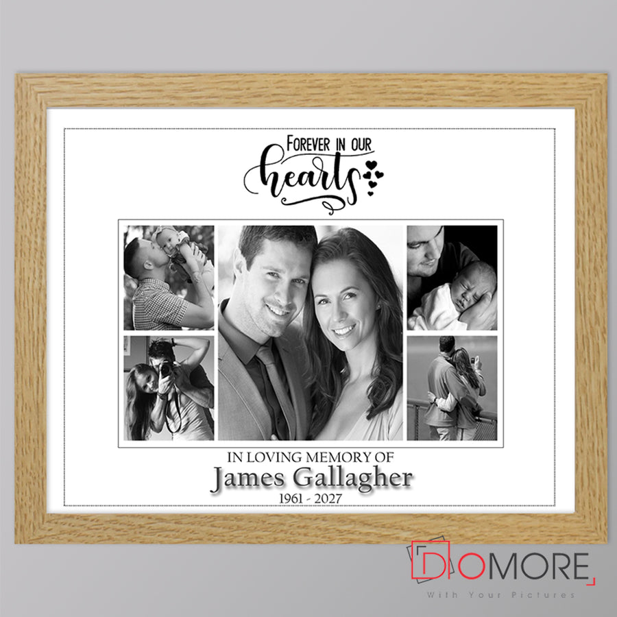 Forever In Our Heart Memorial Framed Photo Collage