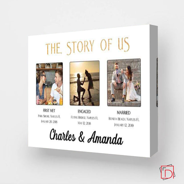 The Story Of Us Framed Photo Collage
