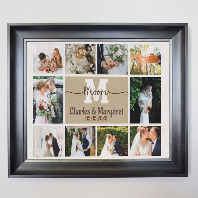 Just Our Wedding Day Framed Photo Collage