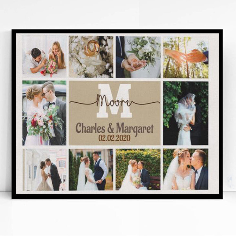Just Our Wedding Day Framed Photo Collage