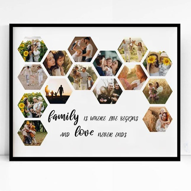 Beehive Family Framed Photo Collage