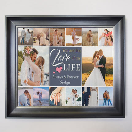 Love Of My Life Photo Collage Anniversary Gift