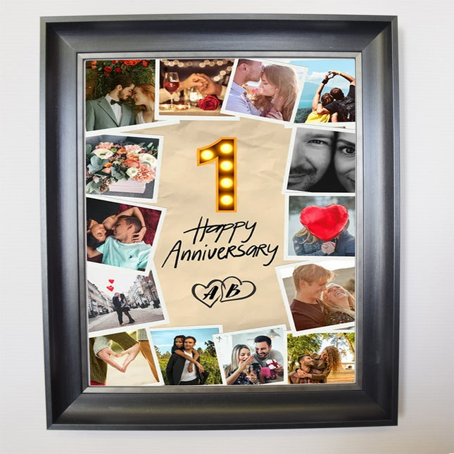 Anniversary Light Of My Life Framed  Photo Collage