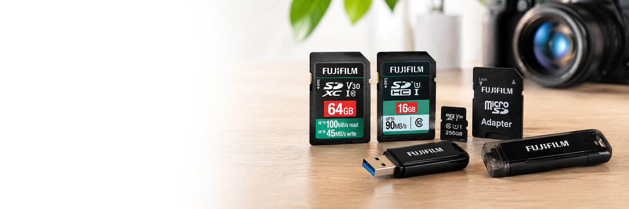 Fujifilm memory cards and USB flash drives