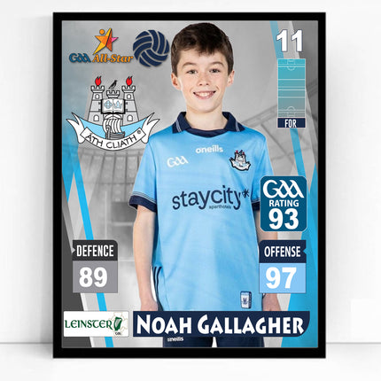 GAA AllStar Power Play Personalised Football Card