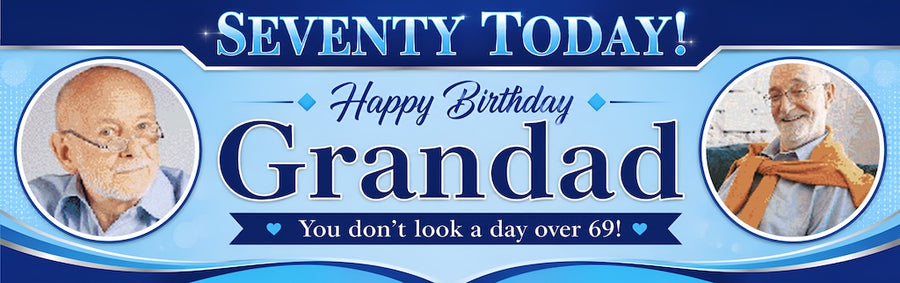 Just A Day Older Personalised Birthday Photo Banner