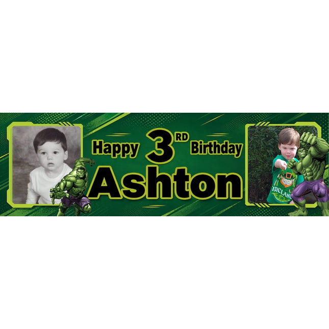 The Incredible Hulk Personalised Photo Banner