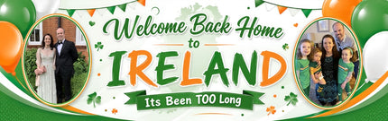 The Irish Welcome Home Personalised Photo Banner