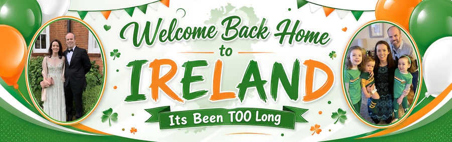 The Irish Welcome Home Personalised Photo Banner