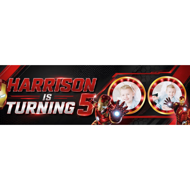 The Iron Man Personalised Photo Banner