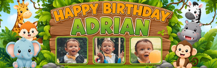 In The Jungle Personalised Photo Banner